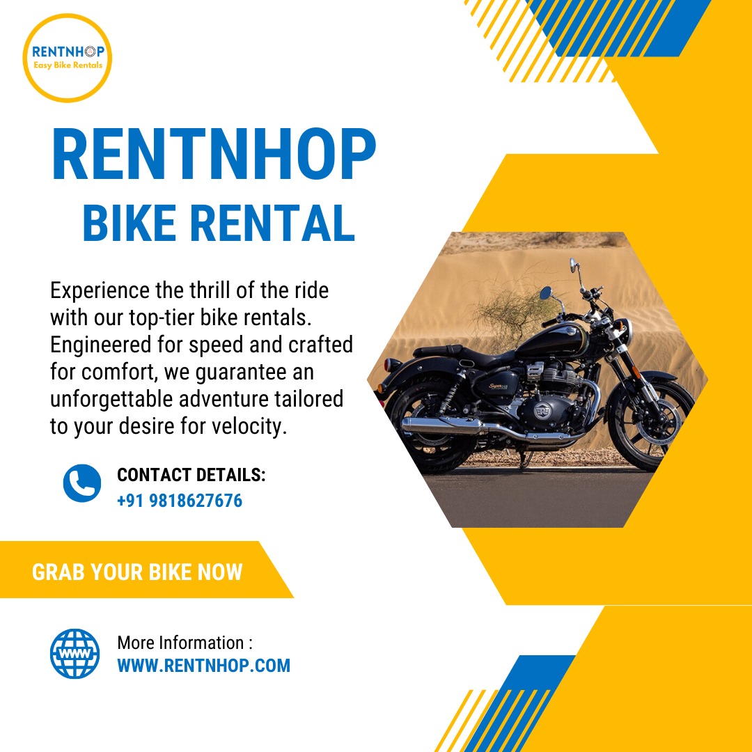 bike on rent in delhi