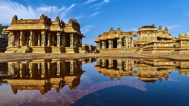 Hampi is famous for the ruins of the Vijayanagara Empire and its dramatic landscape