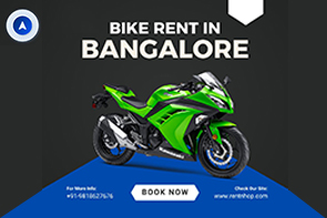 Bike rental in Bangalore monthly plan with sports motorcycle for fast city travel