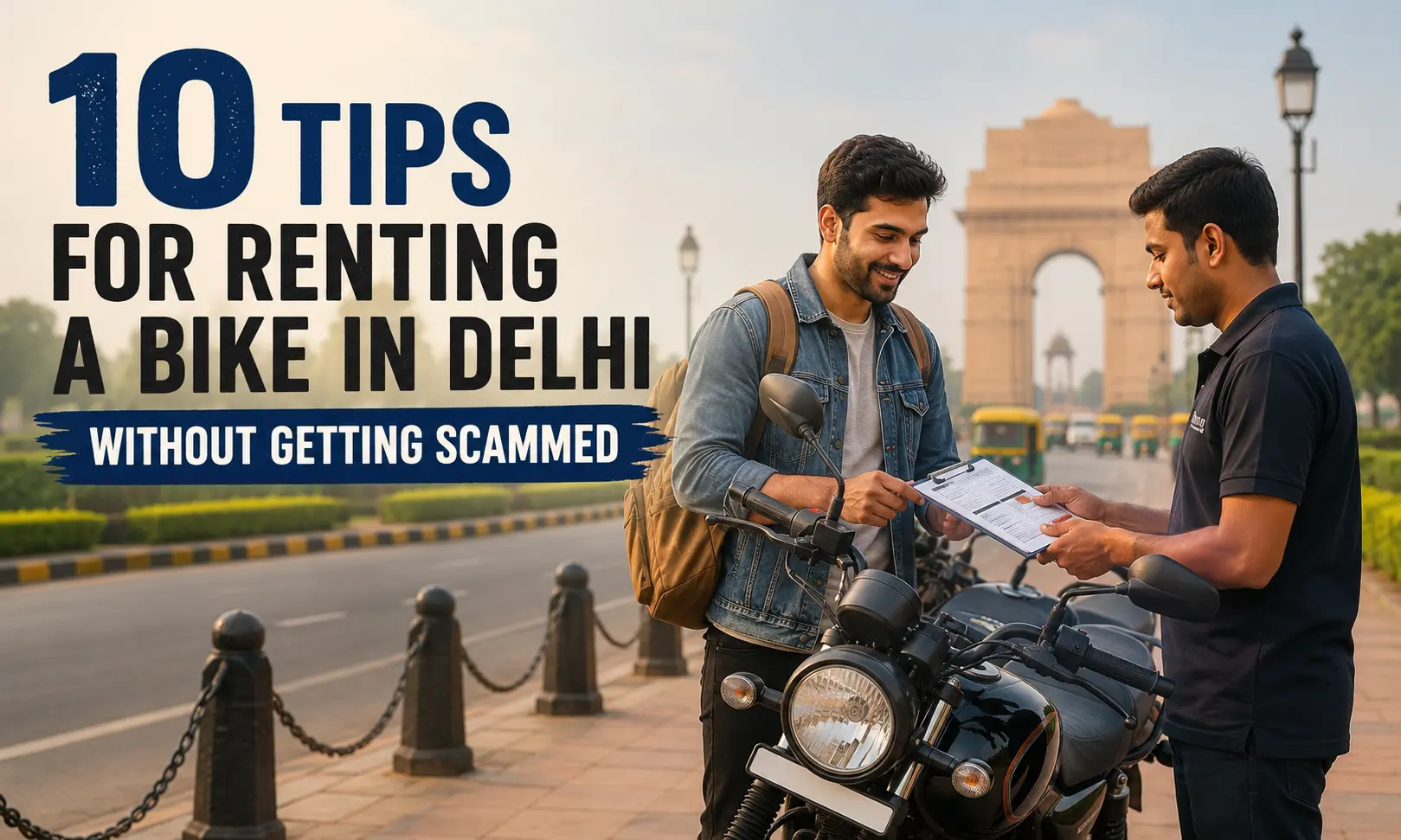 tips for renting a bike in delhi