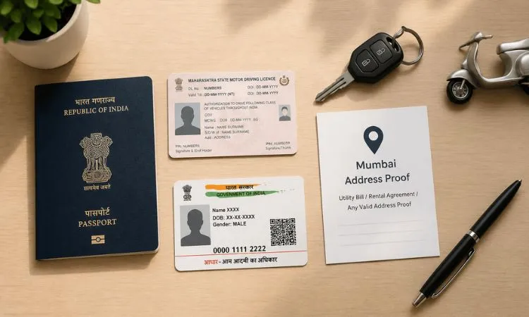 documents required to rent a scooty in mumbai