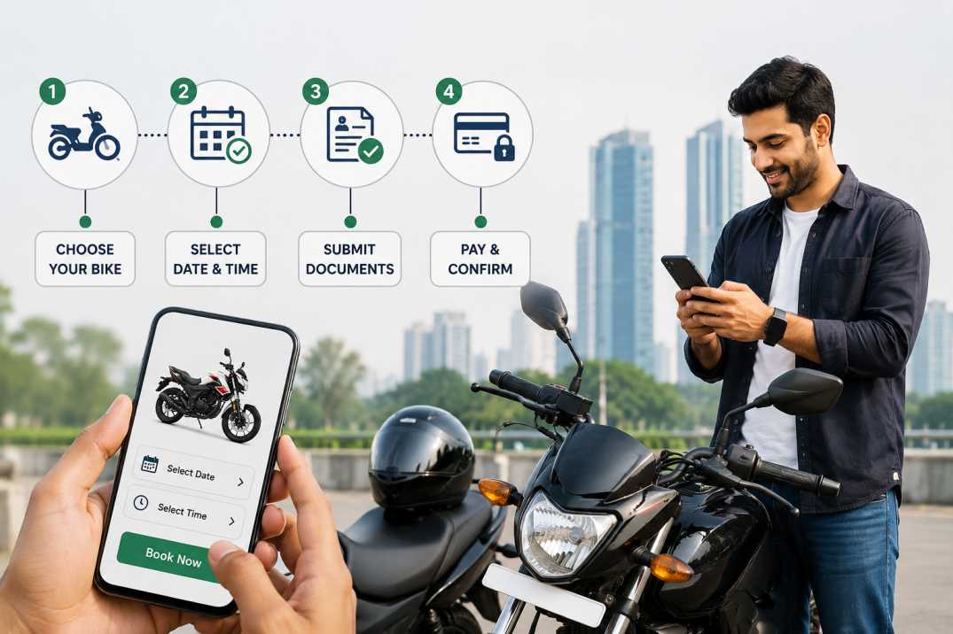 How to Book Bike Rental from Noida