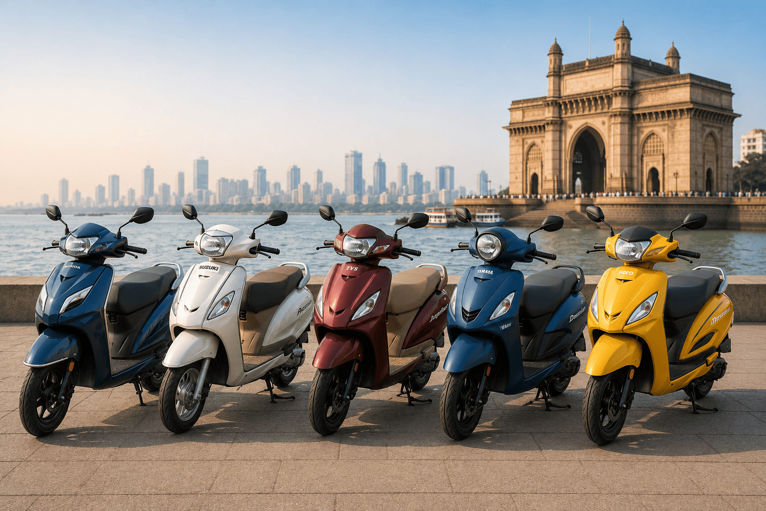 Best Scooties Available for Rent in Mumbai