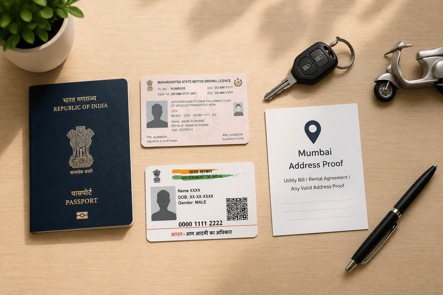 Documents Required to Rent a Scooty in Mumbai