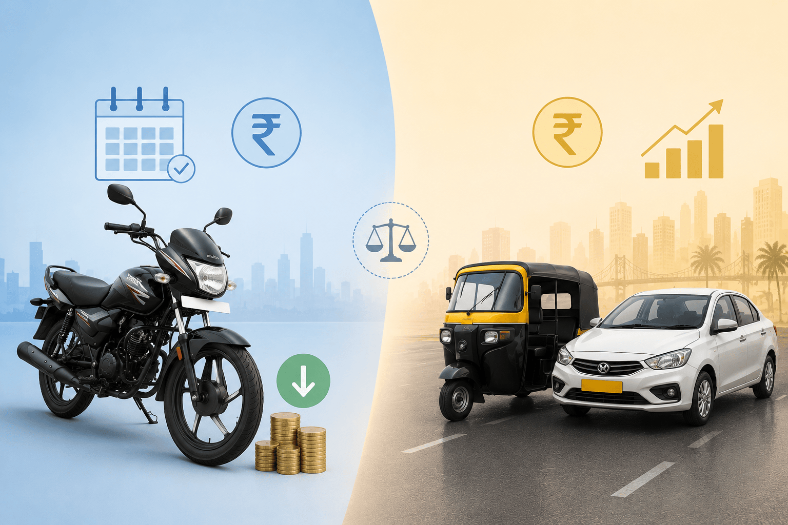 Monthly Rental vs Cab and Auto - Does It Save Money