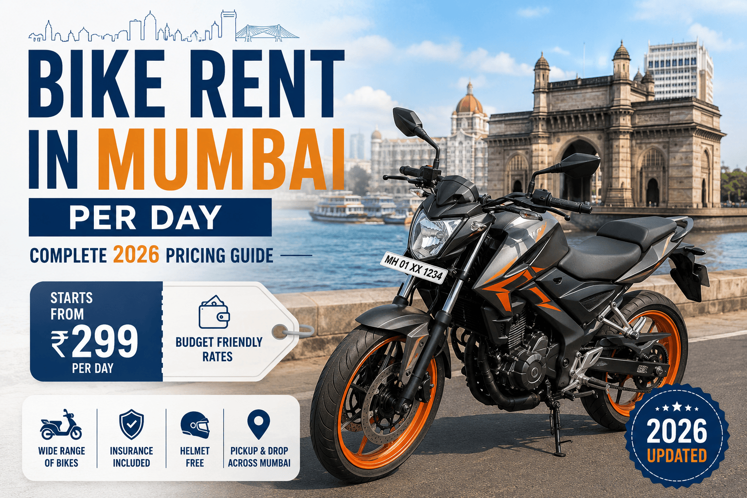 Bike Rent in Mumbai Per Day: Complete 2026 Pricing Guide